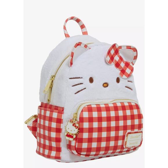 Loungefly Sanrio Hello Kitty Gingham Figural Mini Backpack